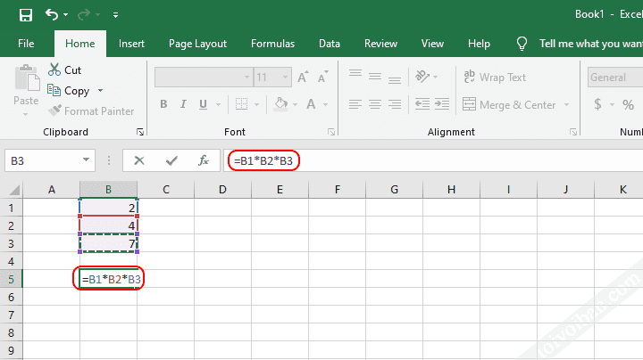 Công thức cộng trừ nhân chia trong Excel